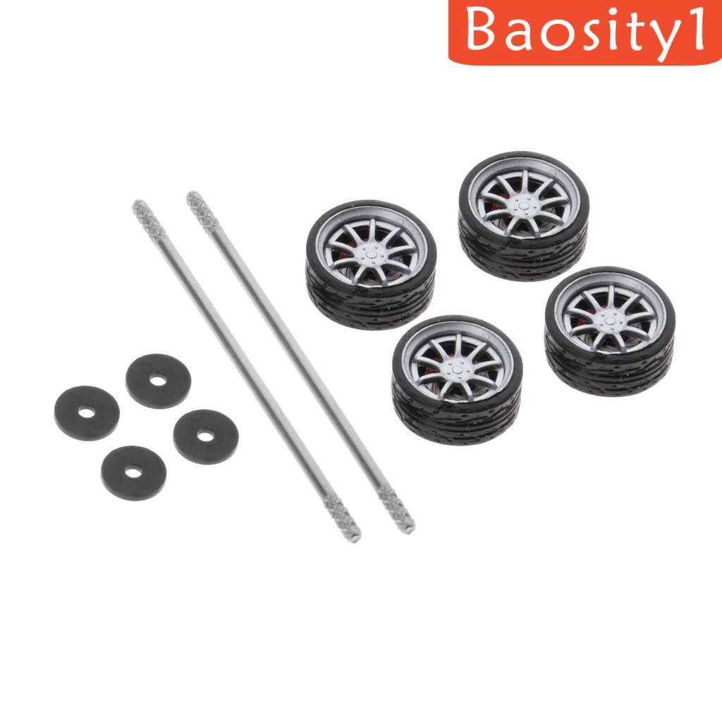 Bộ bánh xe đồ chơi tỉ lệ 1: 64