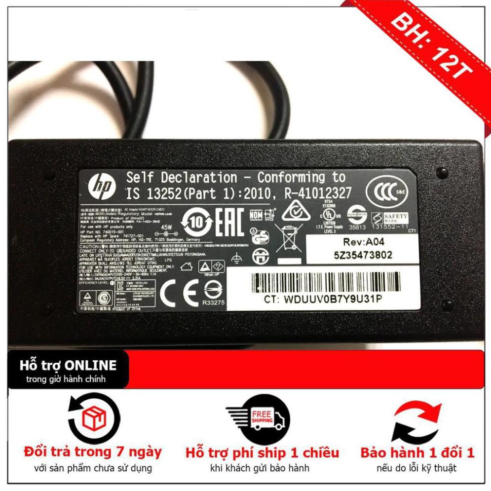 Sạc laptop  HP EliteBook Folio 1040 G1 F2R68UT, F2R70UT, F2R72UT HSTNN-CA15, HSTNN-DA15, HSTNN-LA15, PA-1650-34HE ZIN