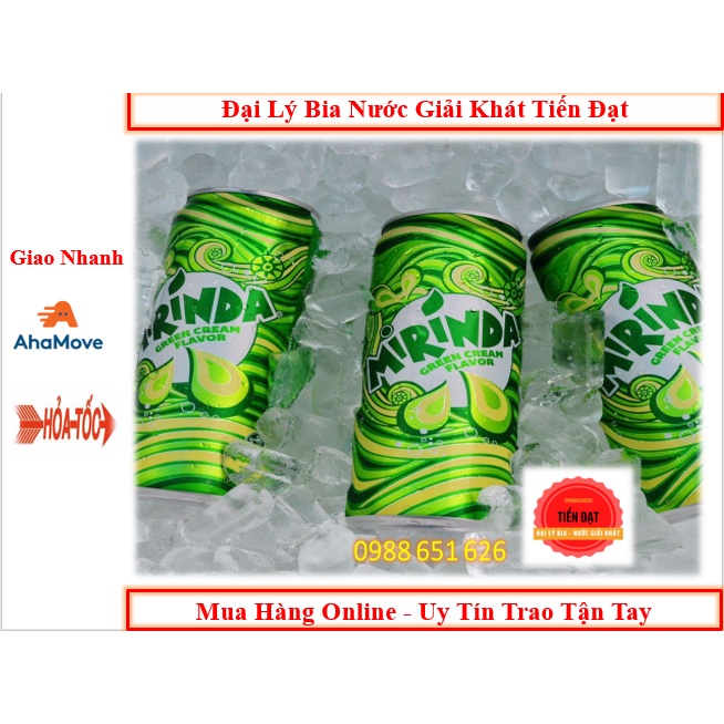 Lốc 6 Lon Mirinda Soda Kem Thái Và Việt 330ml