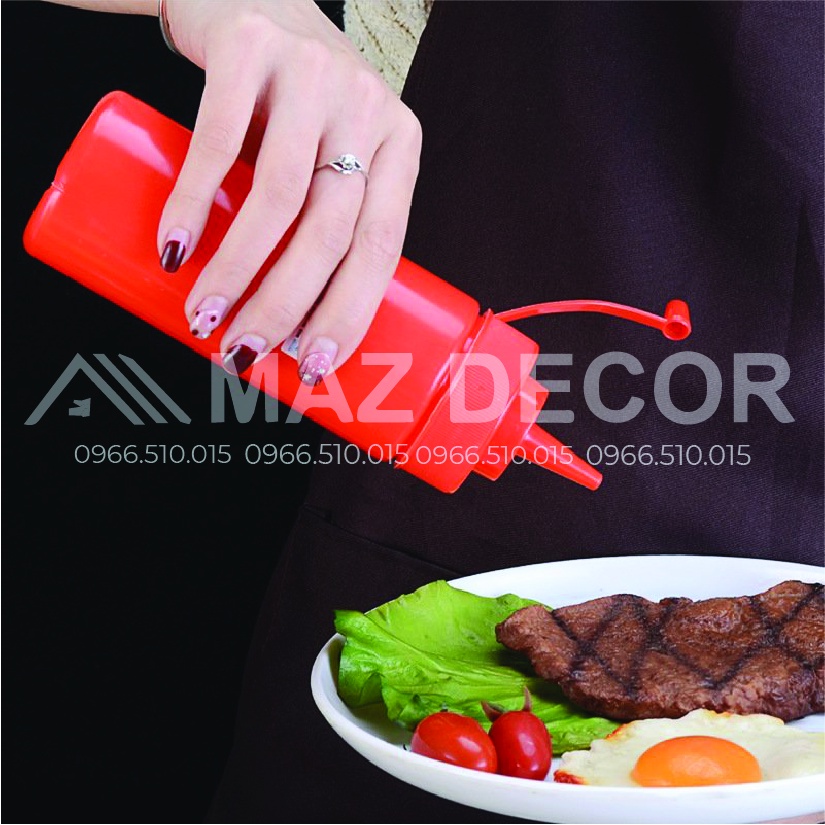 SALE GIÁ SỈ TẠI XƯỞNG Bình lọ xịt chai nhựa đựng nước sốt siro mayonnaise 250ml-500ml-650ml-1l siêu tiện dụng