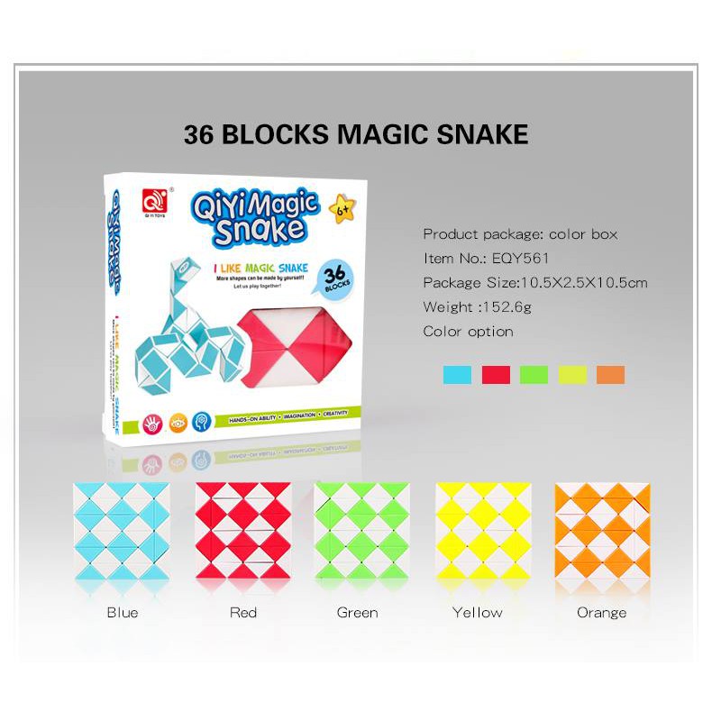 Rubik Rắn QiYi 24 đoạn 36 đoạn 48 đoạn QiYi Snake