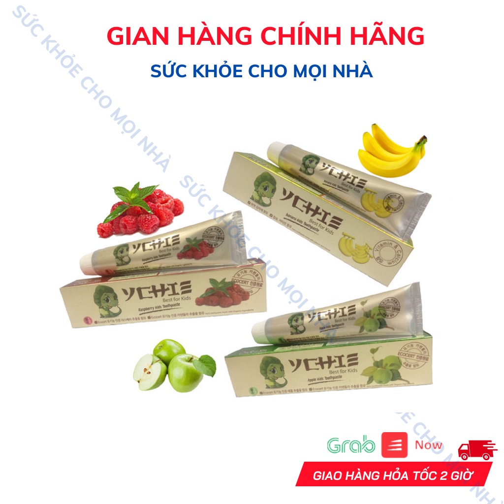 Kem Đánh Răng Cao Cấp Hàn Quốc Hương Táo Dâu Chuối Dành Cho Trẻ Nhỏ.Tuýp 75g