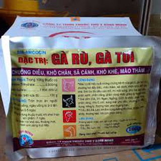 100 gam amcocin dùng tốt cho gà rù,gà toi