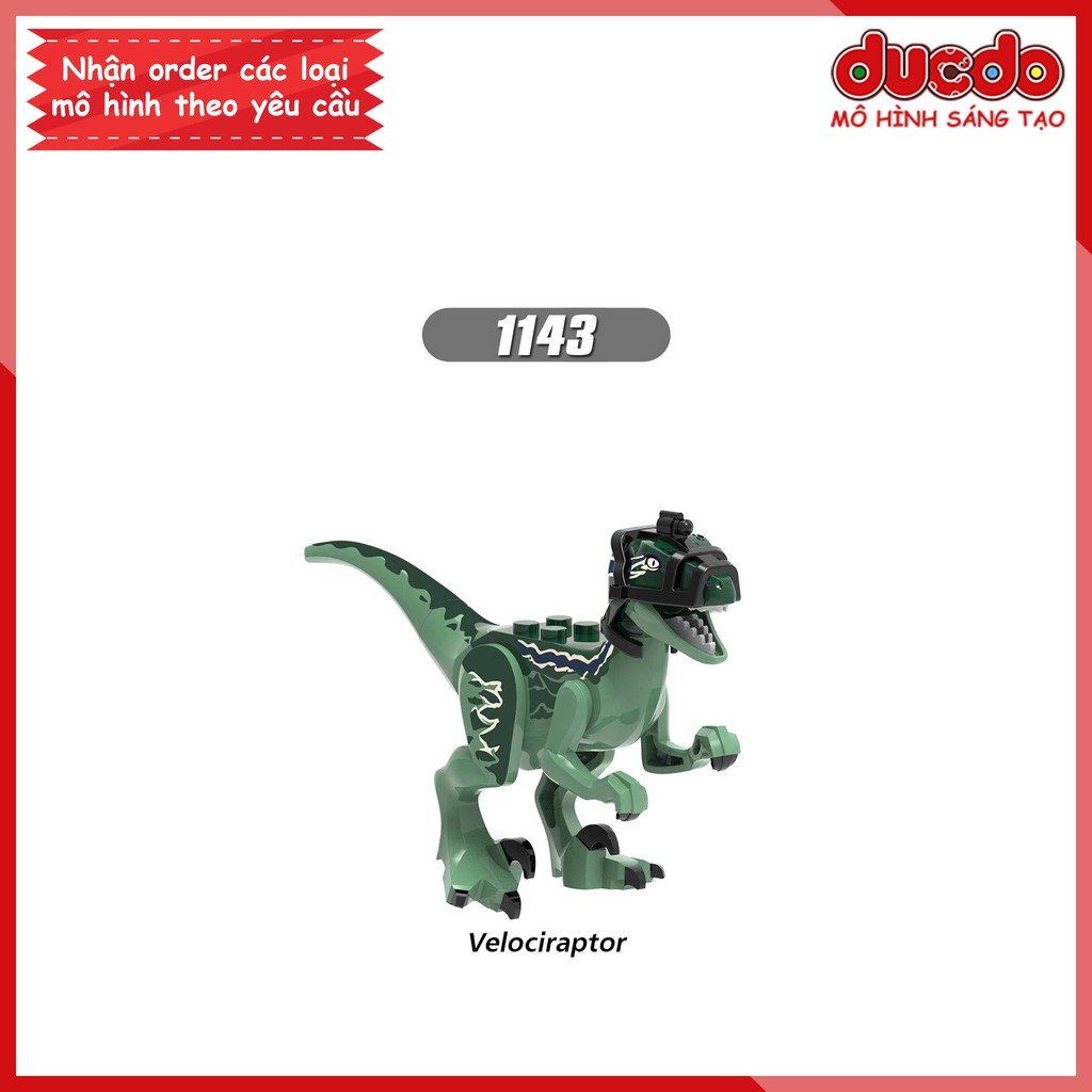 Minifigures các khủng long Jurassic World tuyệt đẹp - Đồ chơi Lắp ghép Xếp hình Mini Mô hình XINH 0243