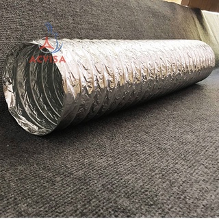 Ống dẫn gió mềm , ống nhôm nhún, ống bạc hút mùi , ống sun bạc Ø100, Ø125, Ø150, Ø200, Ø250 mm loại dày