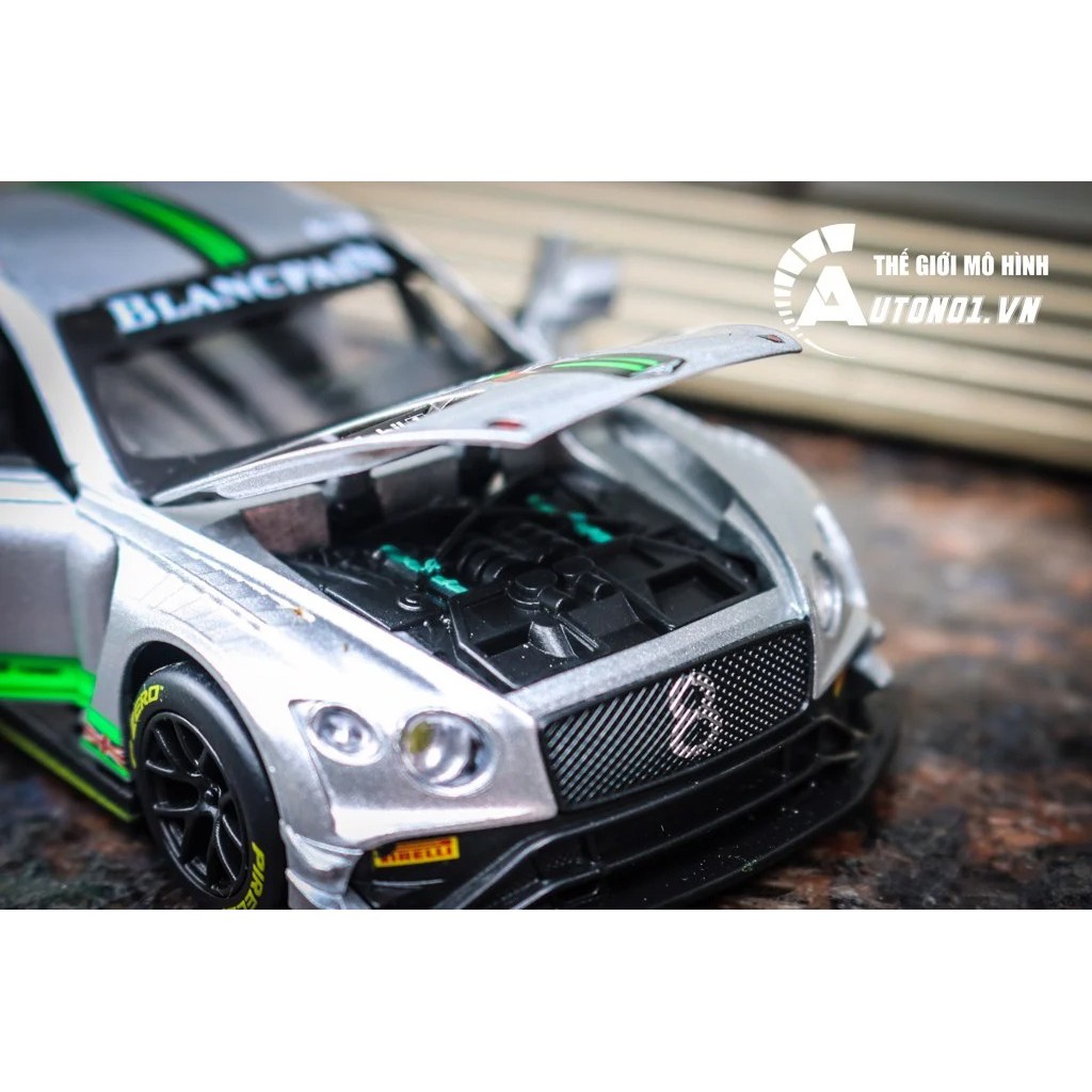 MÔ HÌNH XE Ô TÔ BENTLEY CONTINENTAL GT3 GREY 1:32 DTM CÓ HỘP 7168