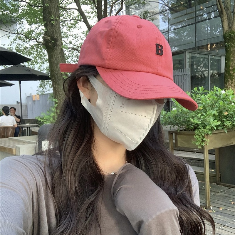 Mũ lưỡi trai MG STUDIO thêu chữ B tùy chọn màu sắc