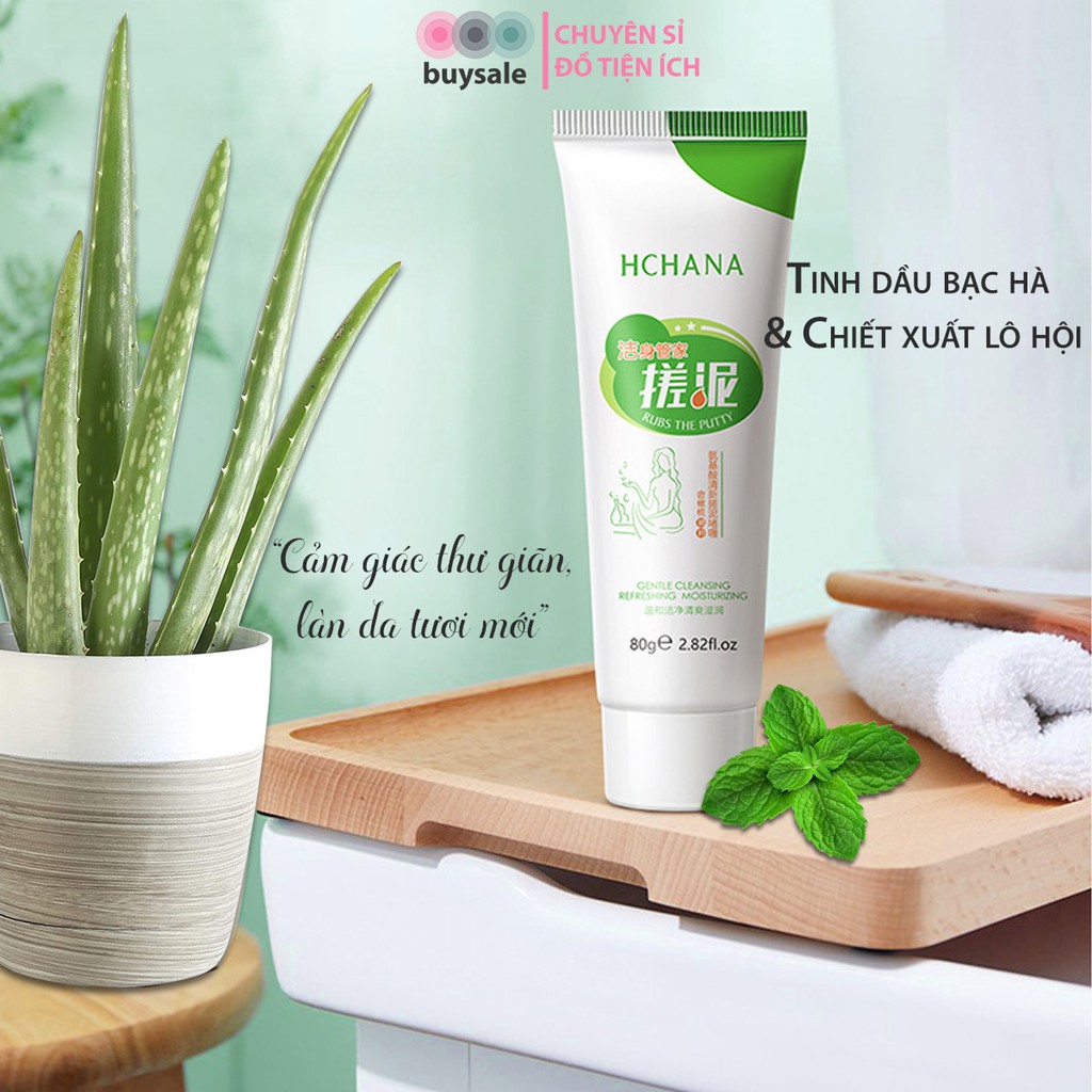 Gel tẩy tế bào chết toàn thân 3 loại chiết xuất việt quất, nha đam, hoa mẫu đơn - buysale - MP007