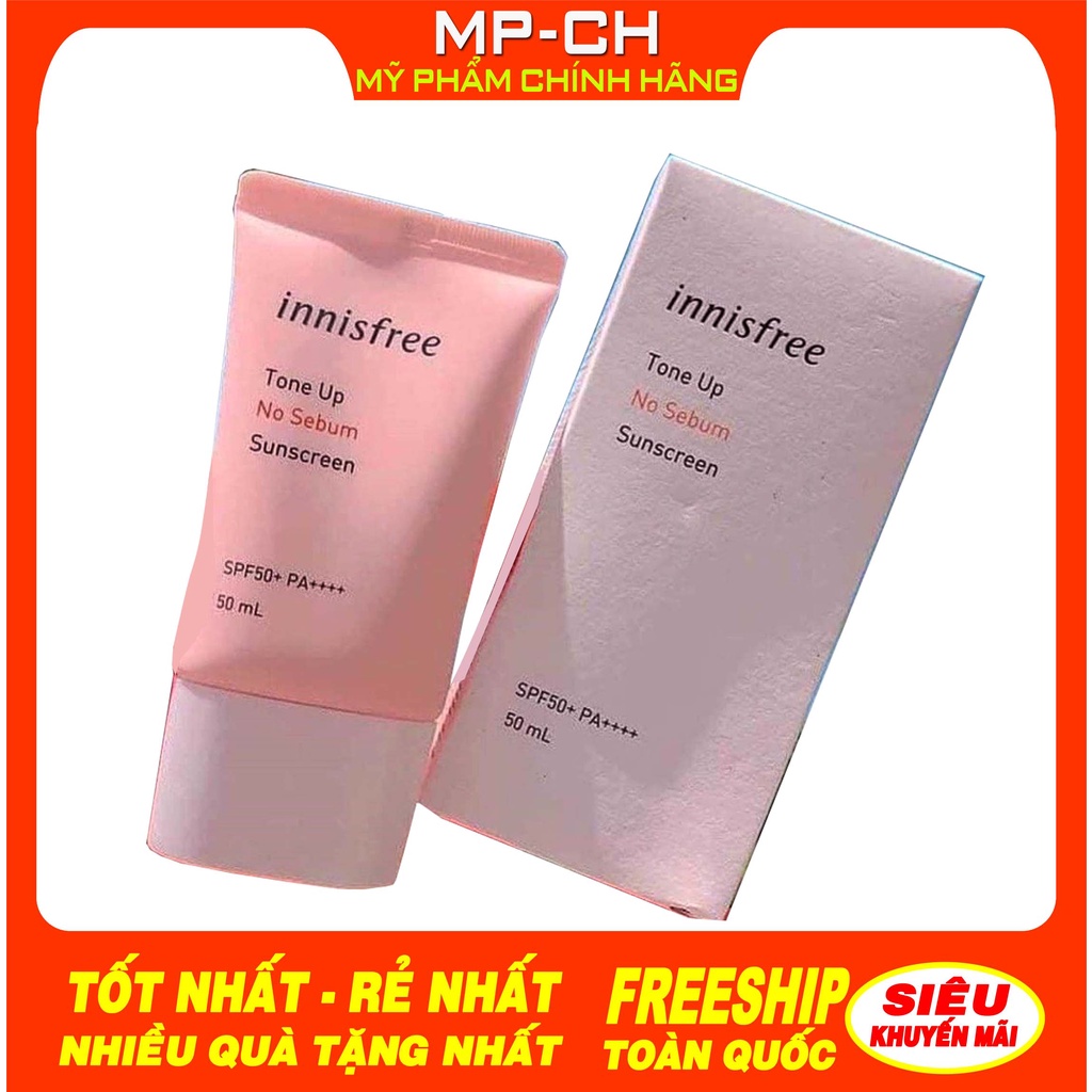 Kem chống nắng bật tông innisfree hàn quốc mịn và không trôi chỉ số chống nắng SPF50+