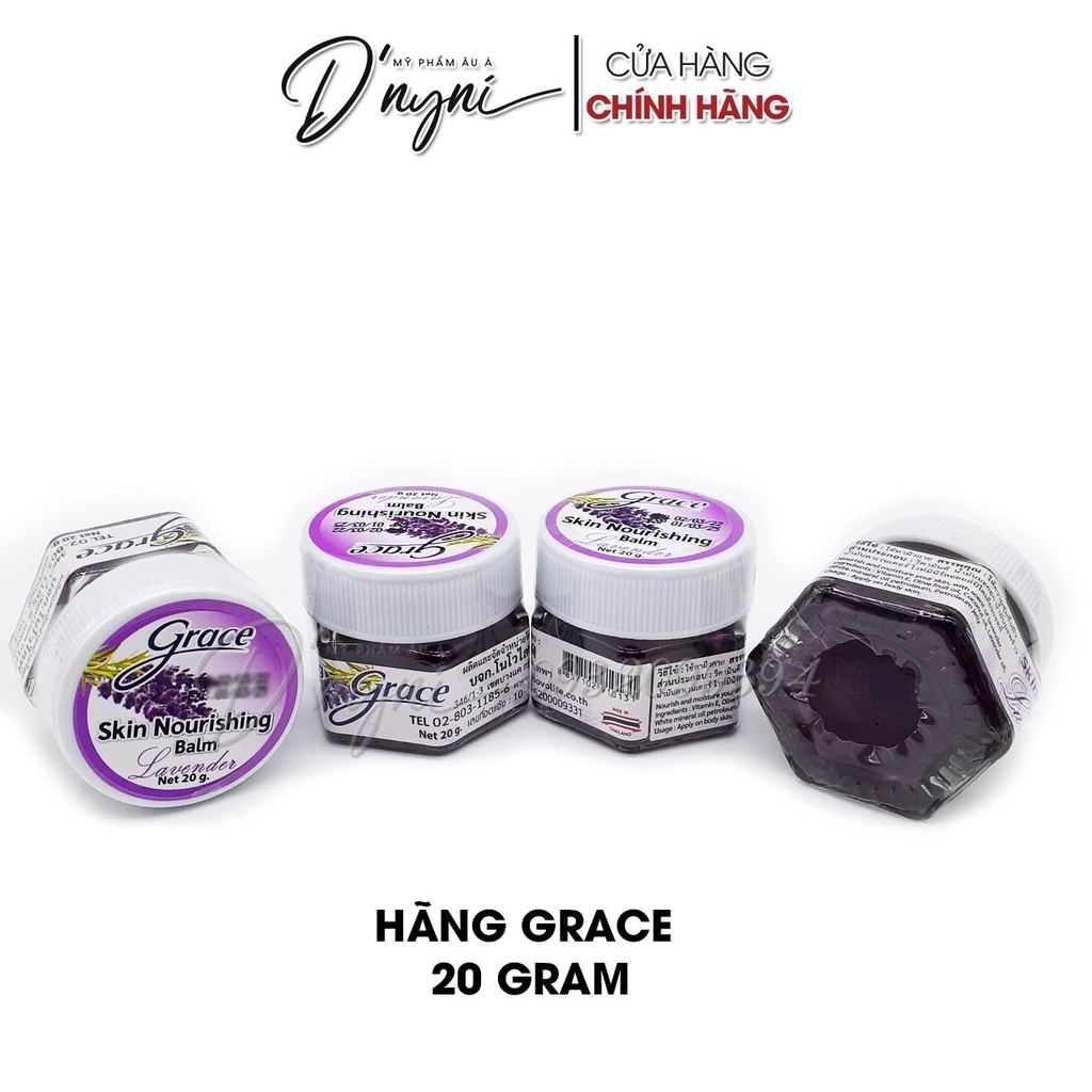 Dầu Cù Là Giúp Ngủ Ngon Ngon, Thư Giãn GRACE Skin Nourishing Balm Lavender 20g - Thái Lan