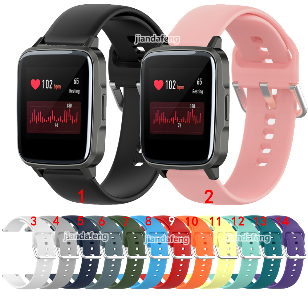 Dây đeo đồng hồ thể thao bằng silicon cho Haylou Smart Watch 2 SL002