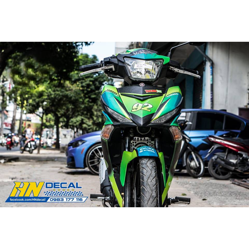 Tem trùm exciter 150 xanh cá mập