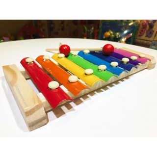 Đàn gõ mộc cầm 8 thanh đồ chơi gỗ âm nhạc cho trẻ, thiết bị mầm non
