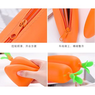 Túi Ví đựng bút cà rốt_bóp cà rốt