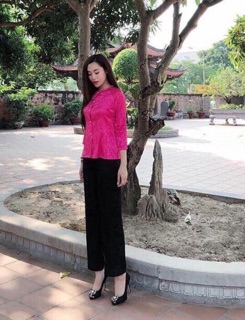 Bộ lụa gấm áo bà ba, đi lễ chùa rất sang