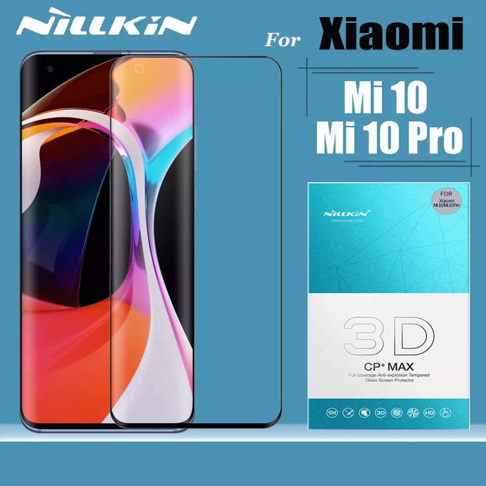 Xiaomi Mi 10 mi10 - Mi 10 Pro mi10pro - Cường lực Nillkin 3D CP+ Max full màn hình 3D đặc trị dòng máy màn hình cong