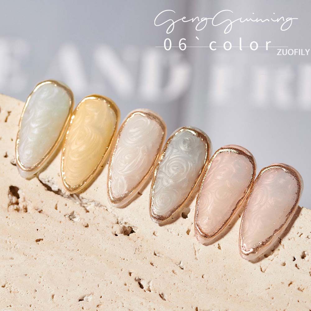 Gel sơn móng tay uv hiệu ứng ánh ngọc trai lấp lánh thời trang