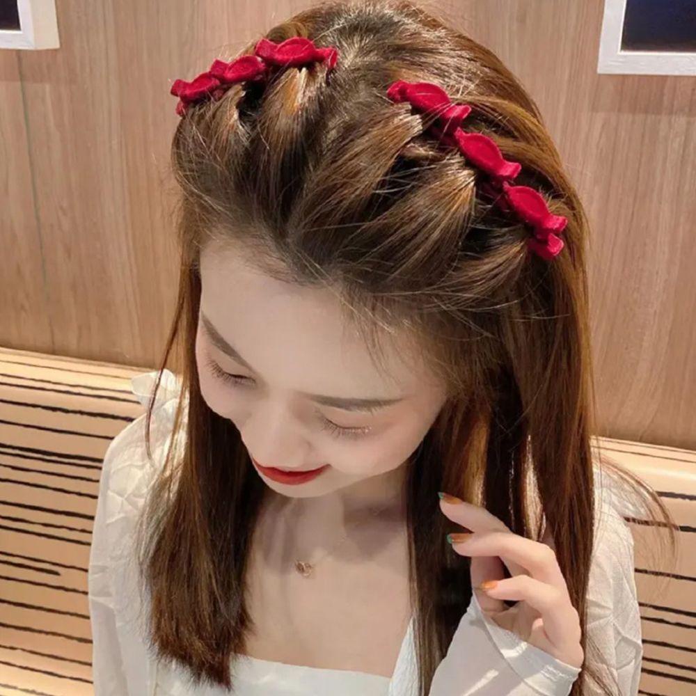 Kẹp Tóc Vải Nhung Phong Cách Hàn Quốc Cổ Điển Thời Trang Cho Nữ
