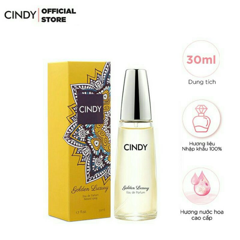 NƯỚC HOA CINDY GOLDEN LUXURY EAU DE PARFUM 30ML