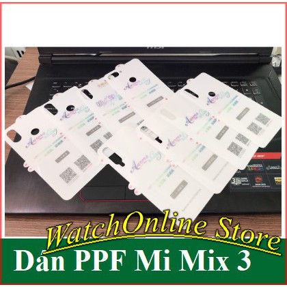 Dán PPF Tự phục hồi trầy xước Xiaomi Mi Mix 3