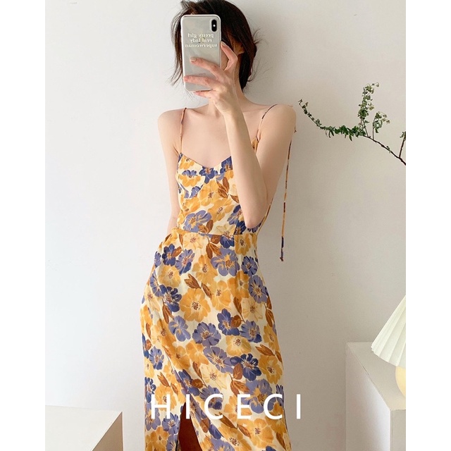 Order 15 ngày- Đầm hoa vạt xéo #491
