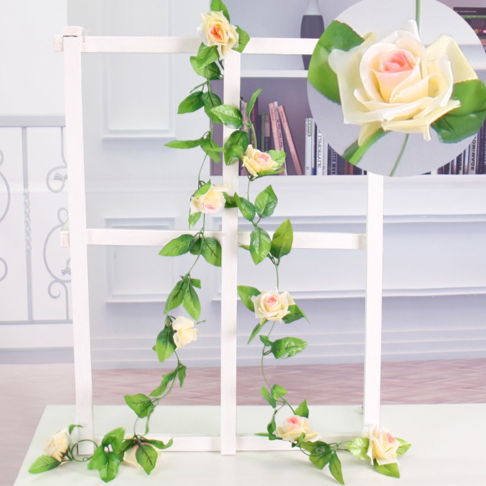 Dây hoa leo chất liệu nhân tạo 2.35m trang trí ống máy điều hòa