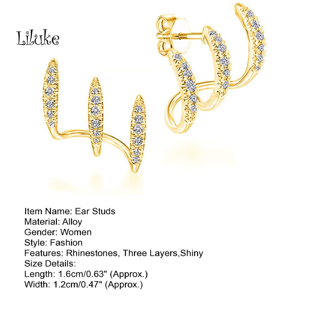 Đôi Khuyên Tai HìNh VòNg Cung LấP LáNh ThờI Trang Cho Nữ