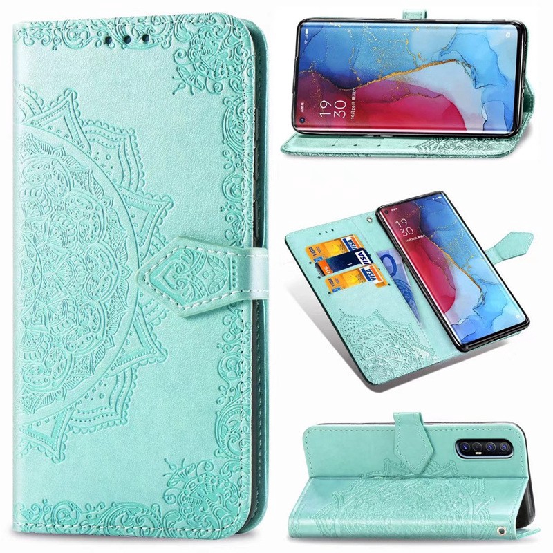 Bao Da Điện Thoại Nắp Lật Kèm Ngăn Đựng Thẻ Cho Oppo Reno 2f 2z Reno 2 Z Reno 3 Pro Realme 5 Pro 5i 5s Ốp