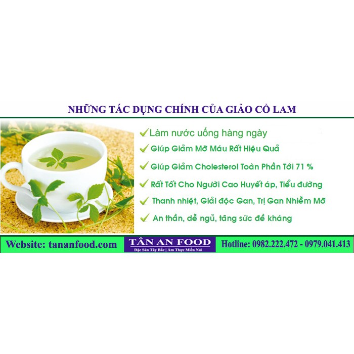 Giảo cổ lam Hòa Bình 1Kg (100% Rừng nguyên chất)