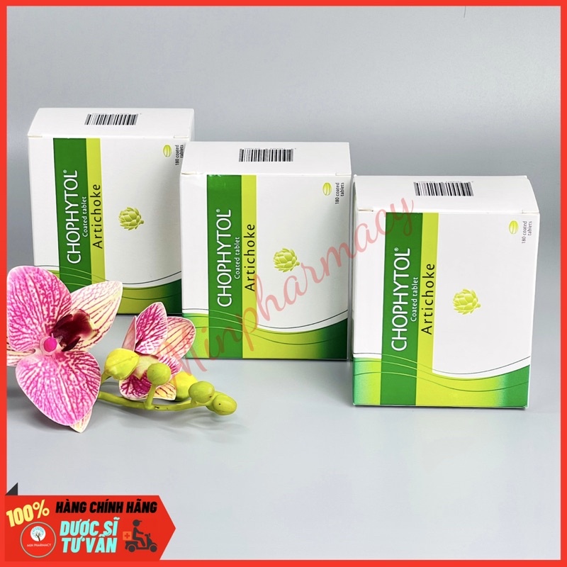 Viên uống CHOPHYTOL Artichaut lợi tiểu, thông mật, mát gan (sản xuất tại Pháp) hộp 180 viên - Minpharmacy
