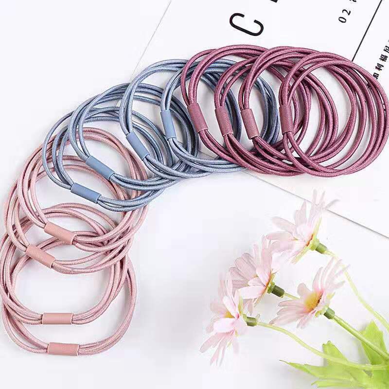 Set 5 Dây Buộc Tóc Co Giãn Thời Trang Cho Nữ Xinh Xắn