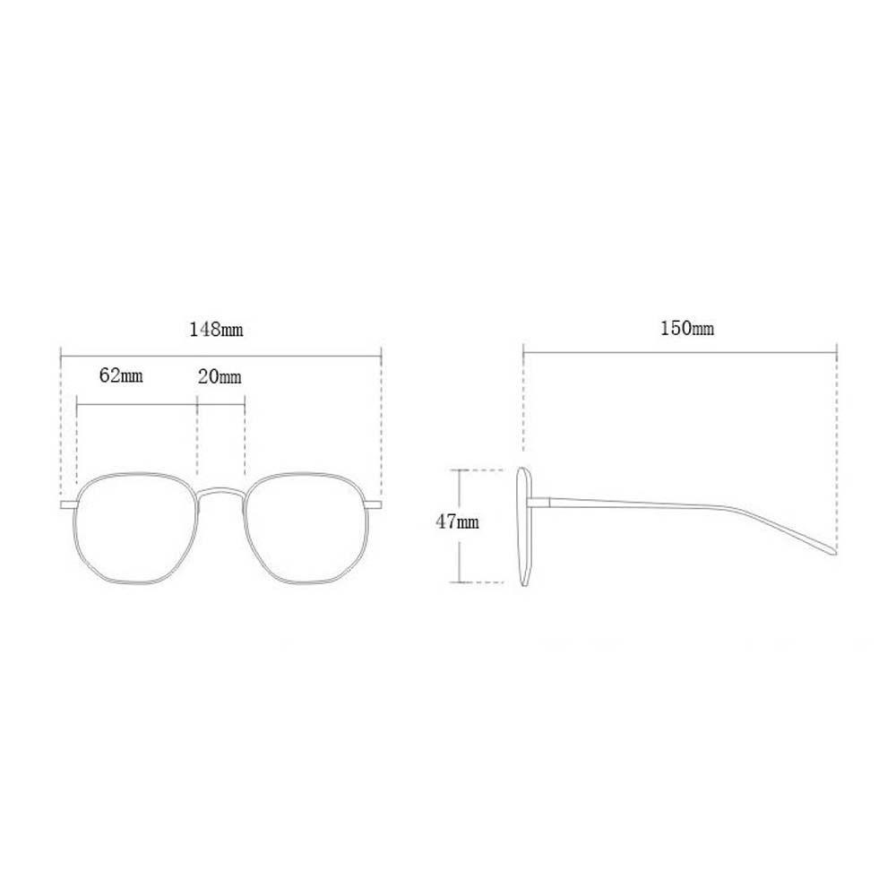 Kính Mát Tròn Oval Màu Đen Chống Tia UV Thời Trang Cho Nam