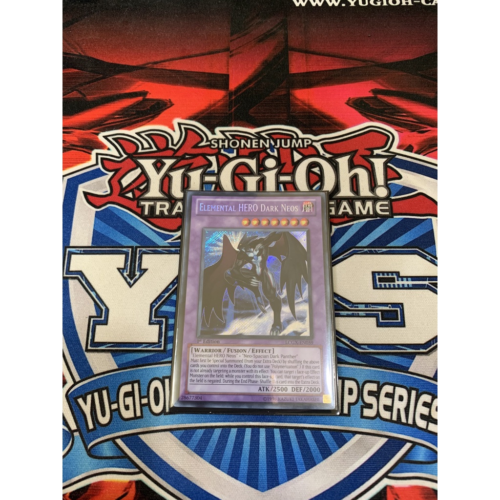 Thẻ Bài Yugioh : Elemental Hero Dark Neos - LCGX-EN059 - Secret Rare 1st Edition