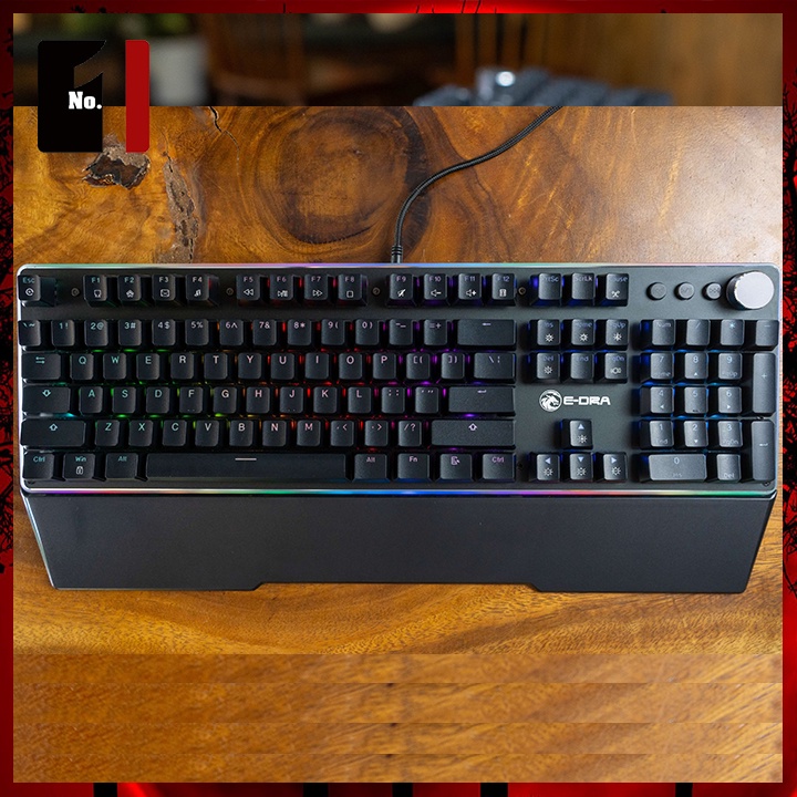 Bàn Phím Cơ Gaming Máy Vi Tính E-Dra EK308 Plus Led RGB Bàn Phím Dây Game Thủ Chuyên Game Laptop Pc