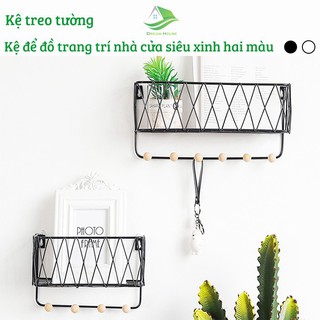 [Tặng Đinh] Kệ Sắt Treo Tường Kệ Trang Trí Kệ Để Đồ Tiện Dụng
