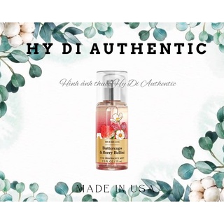 TRAVEL SIZE 75ML FULL SEAL CHÍNH HÃNG BUTTERCUPS BERRY BELLINI - XỊT THƠM BODY MIST BATH & BODY WORKS USA
