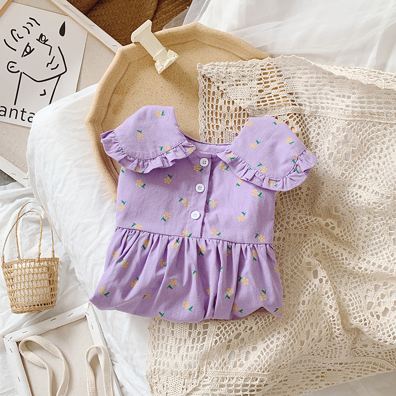 Đầm Tay Dài In Hoa Thời Trang Cho Bé Gái