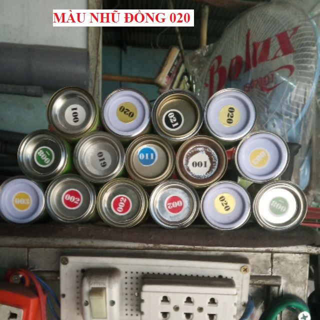 Sơn dầu con ó Pine đủ màu đen, trắng, đỏ, vàng, xanh là, xanh dương, nhủ bạc, nhũ đồng, sơn chống rỉ sét (80gr)