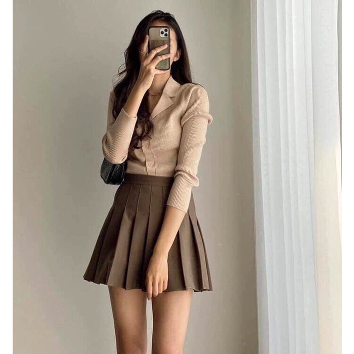 Chân Váy Tenis Xếp ly PEONYB Nữ  🌸 Đầm mini kiểu dáng chữ A ngắn, phong cách thể thao cá tính Ulzzang 🌸
