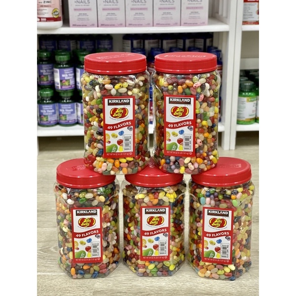 Kẹo Jelly Bean Kirkland Jelly Belly 𝐉𝐞𝐥𝐥𝐲 𝐁𝐞𝐥𝐥𝐲 𝟒𝟗 vị 1.81kg  - Hàng Mỹ🇺🇸