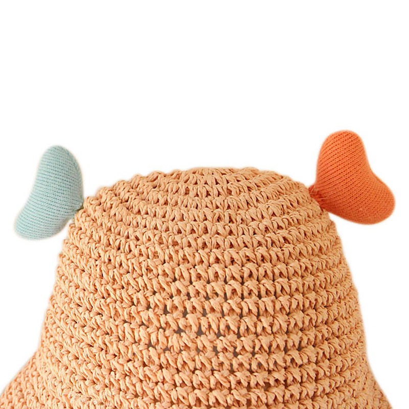 Mũ Rơm Chống Nắng Thoáng Khí Dễ Thương Dành Cho Bé Gái