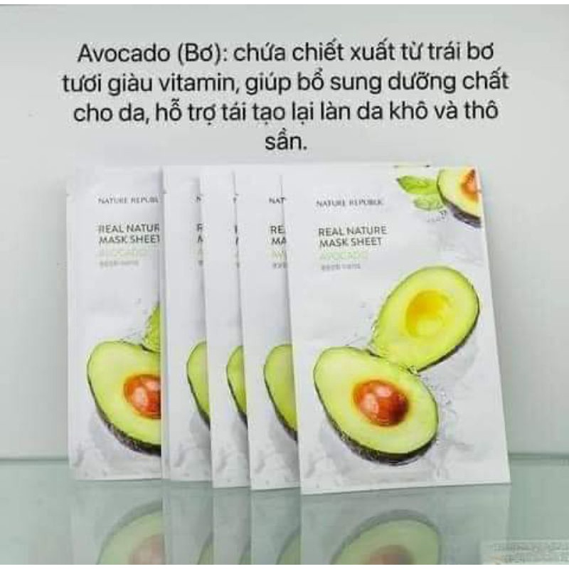 Mặt nạ trắng da Nature Republic mix ngẫu nhiên