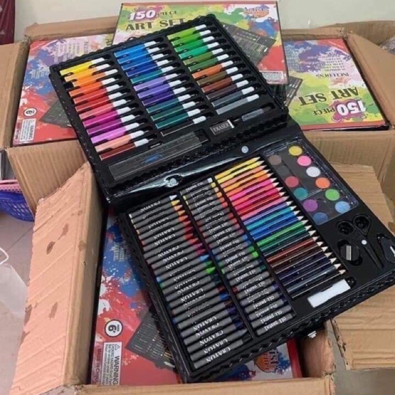 Bộ bút chì màu 150 chi tiết cho bé tập tô