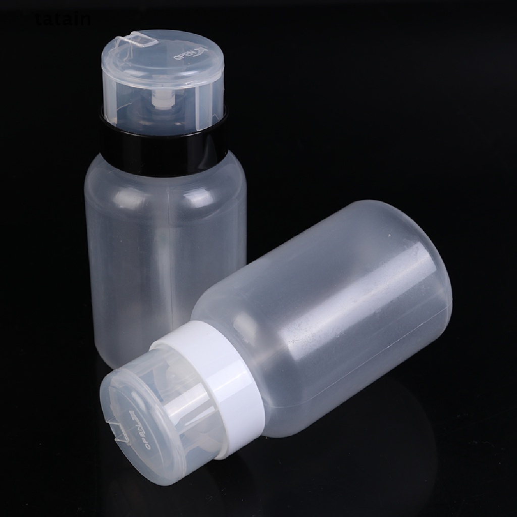 [TAT] 1PC 200ML Nail Polish Remover Alcohol Cleansing Liquid Split Bottles With Cover CVX