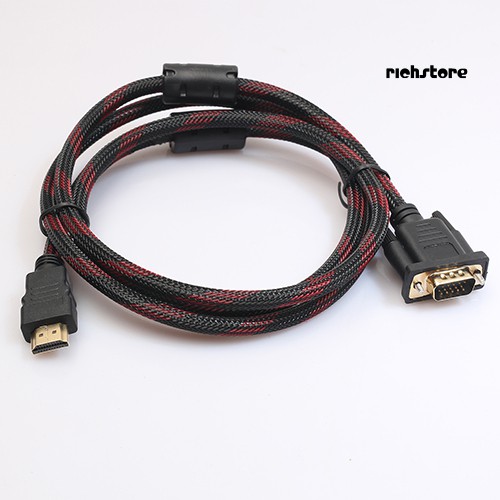 Cáp Chuyển Đổi Hdmi Sang Vga Hd-15 Male 15pin 1.5m 1080p