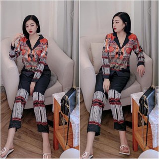 [HÀNG LOẠI 1] BỘ LỤA TAY DÀI BỘ MẶC NHÀ PIJAMA