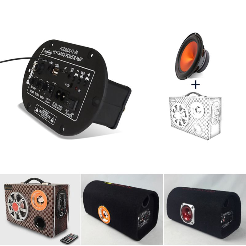 Bảng mạch khuếch đại âm thanh bluetooth fm radio tf dành cho xe hơi xe máy