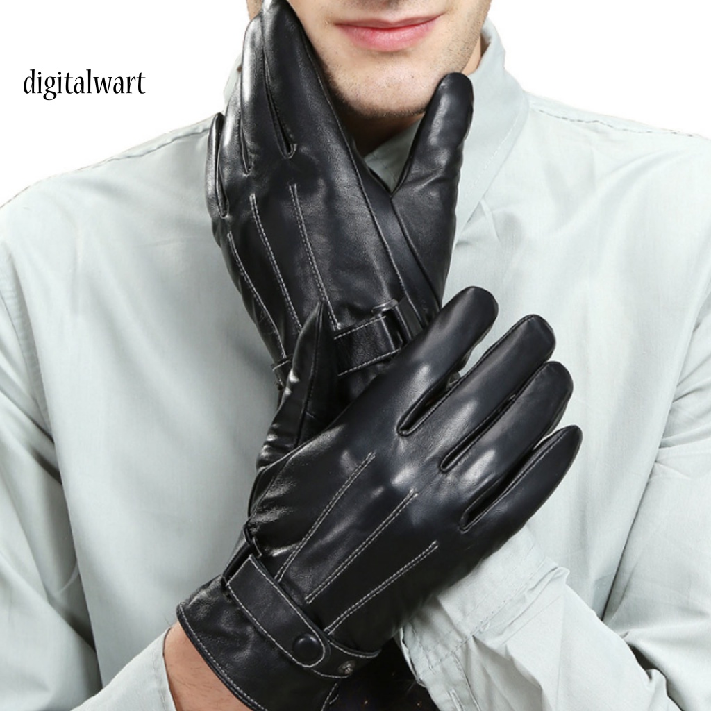 Kỹ Thuật Số| 1 Đôi Găng Tay Lái Xe Chống Thấm Nước Thời Trang Thu Đông Cho Nam