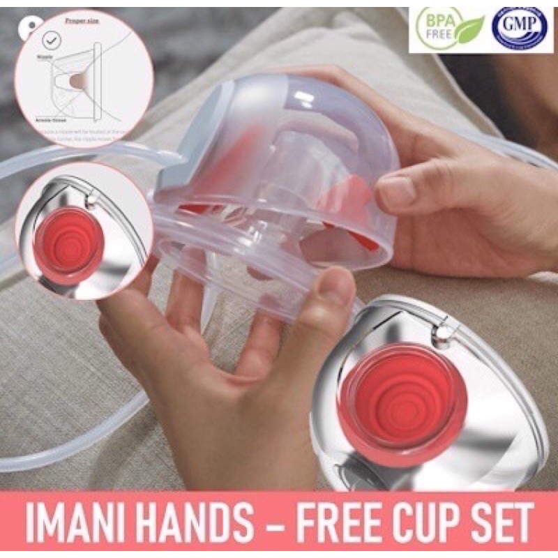 Cup hút sữa rảnh tay Imani Hàn quốc nguyên hộp