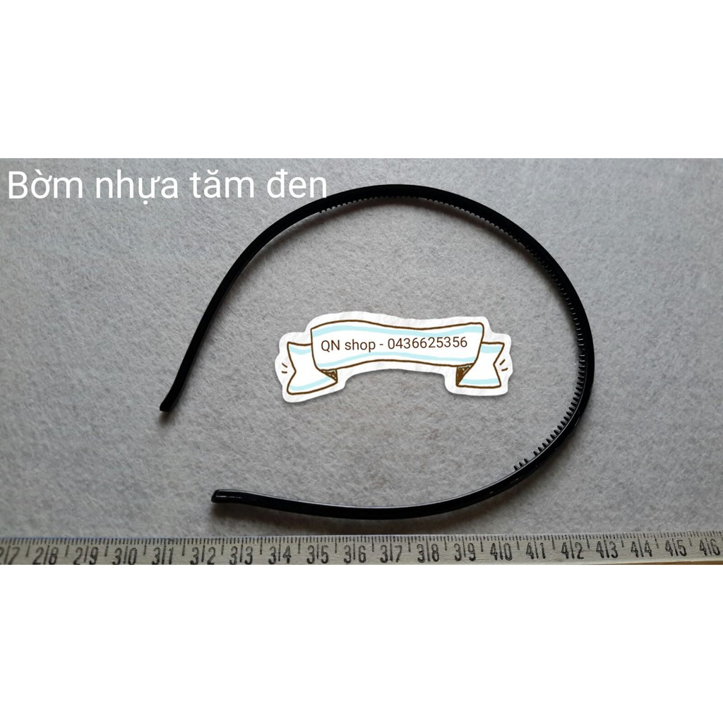 Bờm nhựa tăm đen (2 cái)